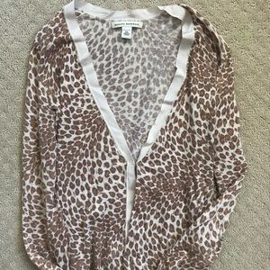 Cheetah print cardigan